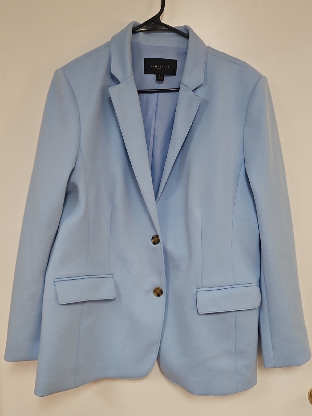 Ann Taylor Powder Blue Two-Button Blazer